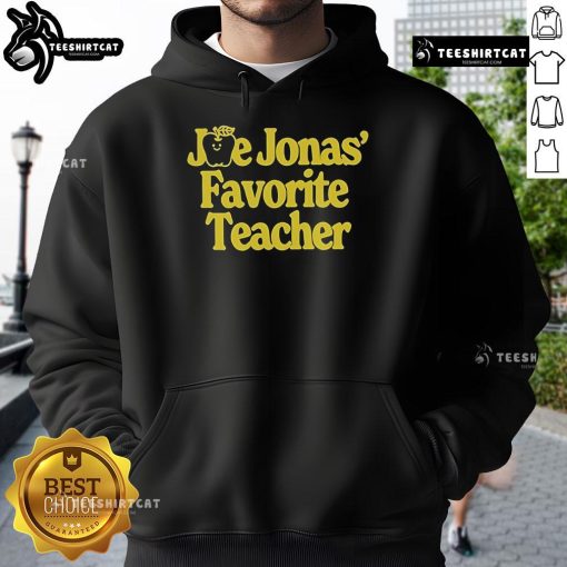 Official Joe Jonas Favorite Teacher Hoodie in stylish design, perfect for fans and educators alike.