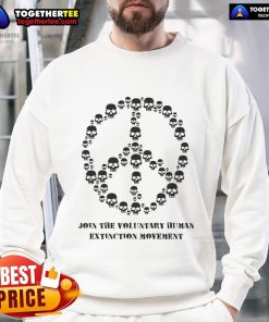 Official Join The Voluntary Human Extinction Movement Sweatshirt featuring a bold graphic and eco-friendly fabric.
