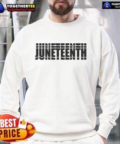 Official Juneteenth Repeated Sweatshirt featuring vibrant colors and a bold design celebrating freedom and heritage.