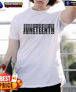 Official Juneteenth Repeated T-Shirt featuring vibrant colors and bold lettering celebrating freedom and heritage.