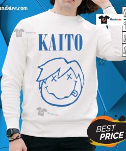 Official Kaito Smile Logo Sweatshirt featuring vibrant logo design on a comfortable, stylish fabric.