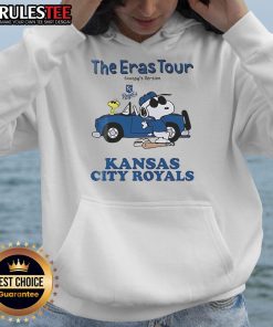 Alt Text: Official Kansas City Royals The Eras Tour Snoopy hoodie featuring vibrant designs and team colors for fans.