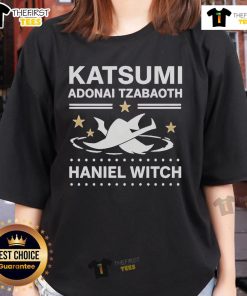 Official Katsumi Adonai Tzabaoth Haniel Witch Ladies Tee featuring unique design and vibrant colors for witchy fashion.