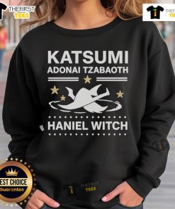 Official Katsumi Adonai Tzabaoth Haniel Witch Sweatshirt featuring unique design and vibrant colors for witchy fashion.