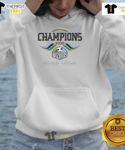 Alt Text: Official KC Wizards 25th Anniversary Champions Hoodie featuring team colors and logo, perfect for fans.