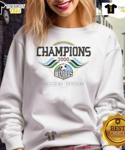 Alt Text: Official KC Wizards 25th Anniversary Champions Sweatshirt featuring team logo and commemorative design.