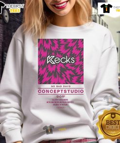 Alt Text: Official Kecks No Bad Days Concept Studio Sweatshirt in vibrant colors, perfect for casual, stylish wear.