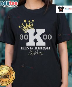 Official King Kershaw 3000 Ladies Tee featuring a stylish design, perfect for fans and casual wear.