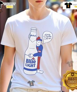 Official Labatt X Bflo Bottle Boy T-Shirt featuring vibrant graphics and a comfortable fit, perfect for casual wear.