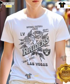 Official Las Vegas Raiders T-shirt, NFL merchandise, featuring the team logo and 'Est 2020' design for fans.