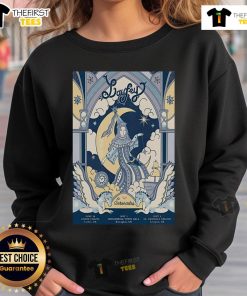 Official Laufey July 3, 2025 St. Michaels Church Liverpool UK poster sweatshirt featuring vibrant design and details.