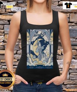Official Laufey July 3, 2025 poster tank top featuring St. Michaels Church, Liverpool, UK design.
