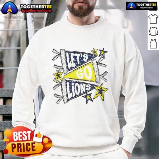 Official Detroit Lions sweatshirt featuring team logo, perfect for fans supporting the NFL team in style.