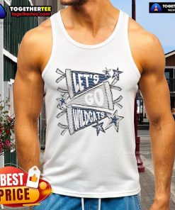 Official Let's Go Wildcat Tank Top featuring a vibrant design, perfect for summer wear and sports events.