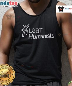 Official LGBT Humanists logo on a stylish tank top, promoting inclusivity and pride in the LGBTQ+ community.