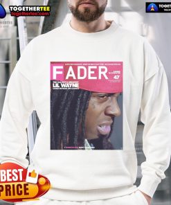 Lil Wayne Fader sweatshirt featuring 'The Galaxy's Greatest Comes From The Cosmos' design in vibrant colors.