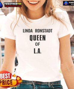 Official Linda Ronstadt Queen of L.A. ladies tee featuring iconic design and vibrant colors for fans of the legend.