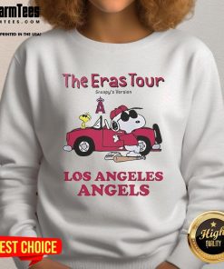 Official Los Angeles Angels The Eras Tour Snoopy sweatshirt featuring vibrant graphics and comfortable fit.