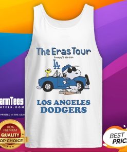 Official Los Angeles Dodgers The Eras Tour Snoopy tank top featuring vibrant graphics and stylish design for fans.