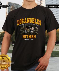 Official Los Angeles Hitmen T-Shirt featuring 'With Great Vengeance And Furious Anger' established in 1994 design.