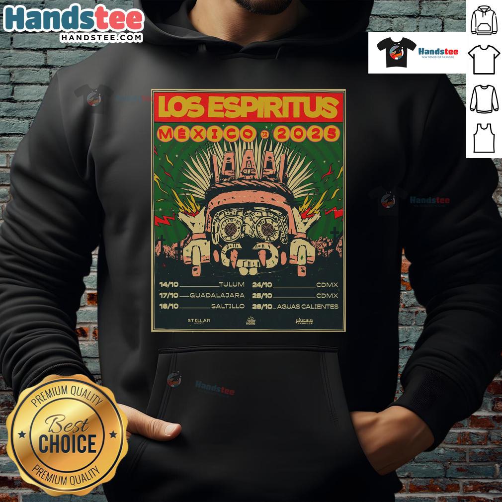 Official Los Espiritus Mexico Tour October 2025 Dates Hoodie Official Los Espiritus Mexico Tour October 2025 hoodie featuring vibrant design and tour dates, perfect for fans.