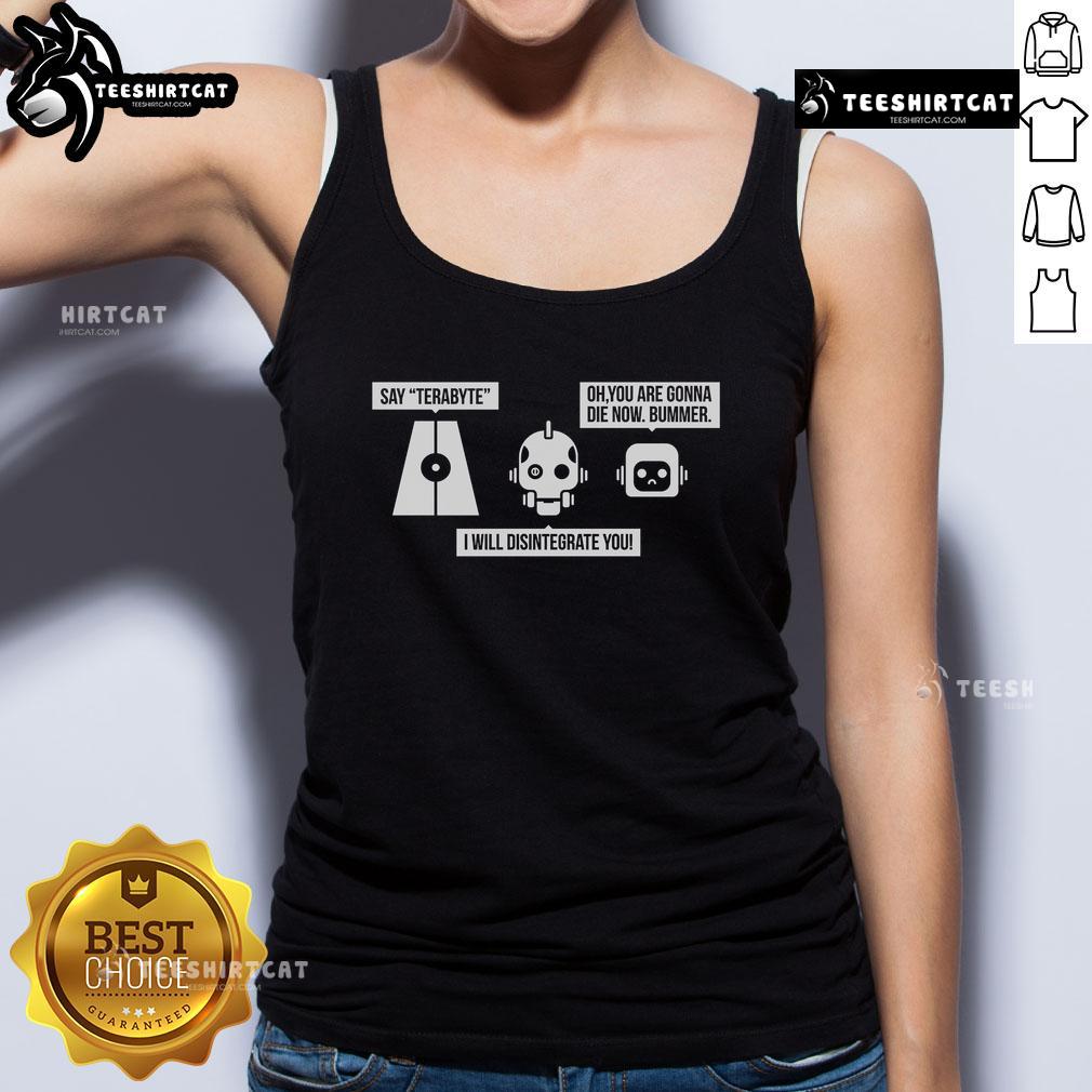 Official Love Dead & Robot The Three Robots Tank Top Alt Text: Official Love Dead Robot The Three Robots Tank Top featuring vibrant graphics and a stylish design for fans.