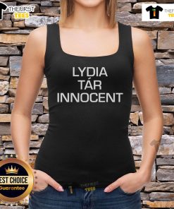 Lydia Tar wearing an innocent tank top, showcasing a stylish and modern look for casual outfits.