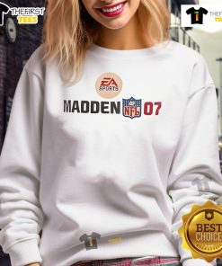 Alt Text: Official Madden NFL 07 logo sweatshirt featuring a bold design and vibrant colors for sports fans and gamers.