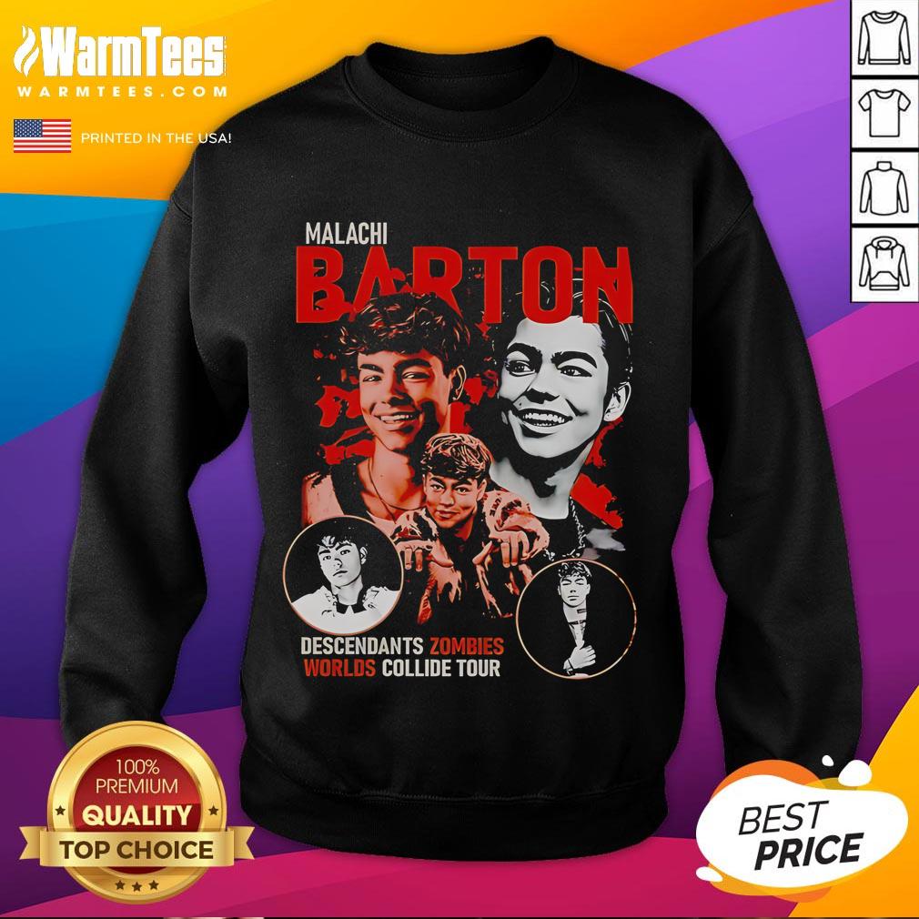 Official Malachi Barton Descendants Zombies Worlds Collide Tour Disney Sweatshirt Official Malachi Barton Descendants Zombies Worlds Collide Tour Disney Sweatshirt featuring vibrant graphics and cozy design.