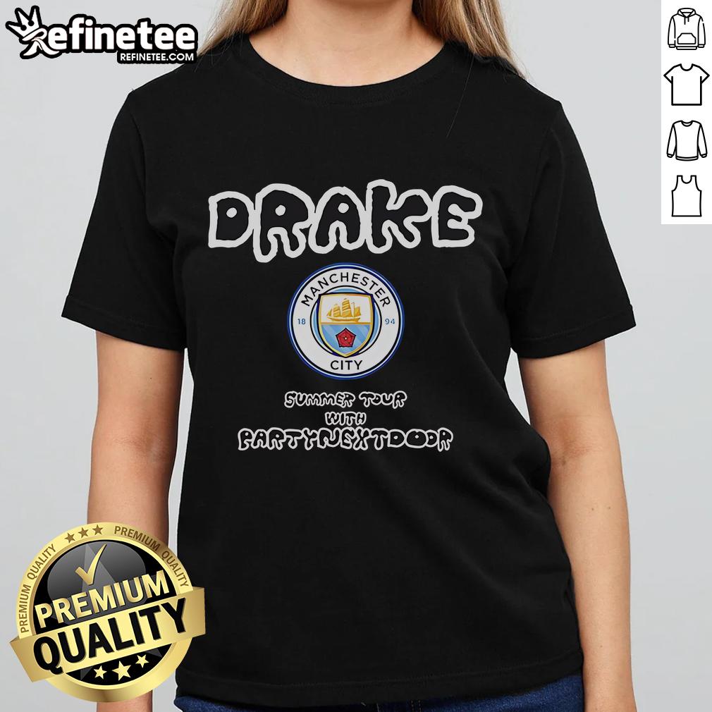 Official Manchester City X Drake Summer Tour 2025 Ladies Tee Official Manchester City x Drake Summer Tour 2025 ladies tee featuring stylish design and vibrant team colors.