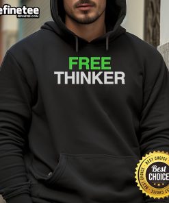 Official Matt Kim Free Thinker Hoodie in black, featuring a bold graphic design and comfortable fit for casual wear.