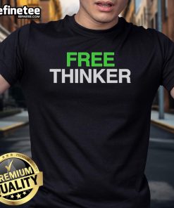 Alt Text: Official Matt Kim Free Thinker T-Shirt featuring a bold graphic design and high-quality fabric for casual wear.