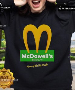 Official McDowell's Restaurant sweatshirt featuring the Big Mick logo, perfect for fans of the iconic movie.