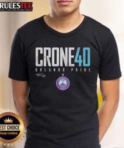 Alt Text: Official Mckinley Crone Orlando Pride Elite Signature T-Shirt featuring vibrant team colors and logo design.