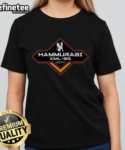 Alt Text: Official MCRN Classic Hammurabi EML 05 Ladies Tee featuring a stylish design and comfortable fit for fans.