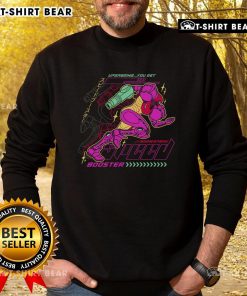 Alt Text: Official Metroid Breaking The Barrier sweatshirt featuring vibrant graphics and a comfortable fit for gamers.