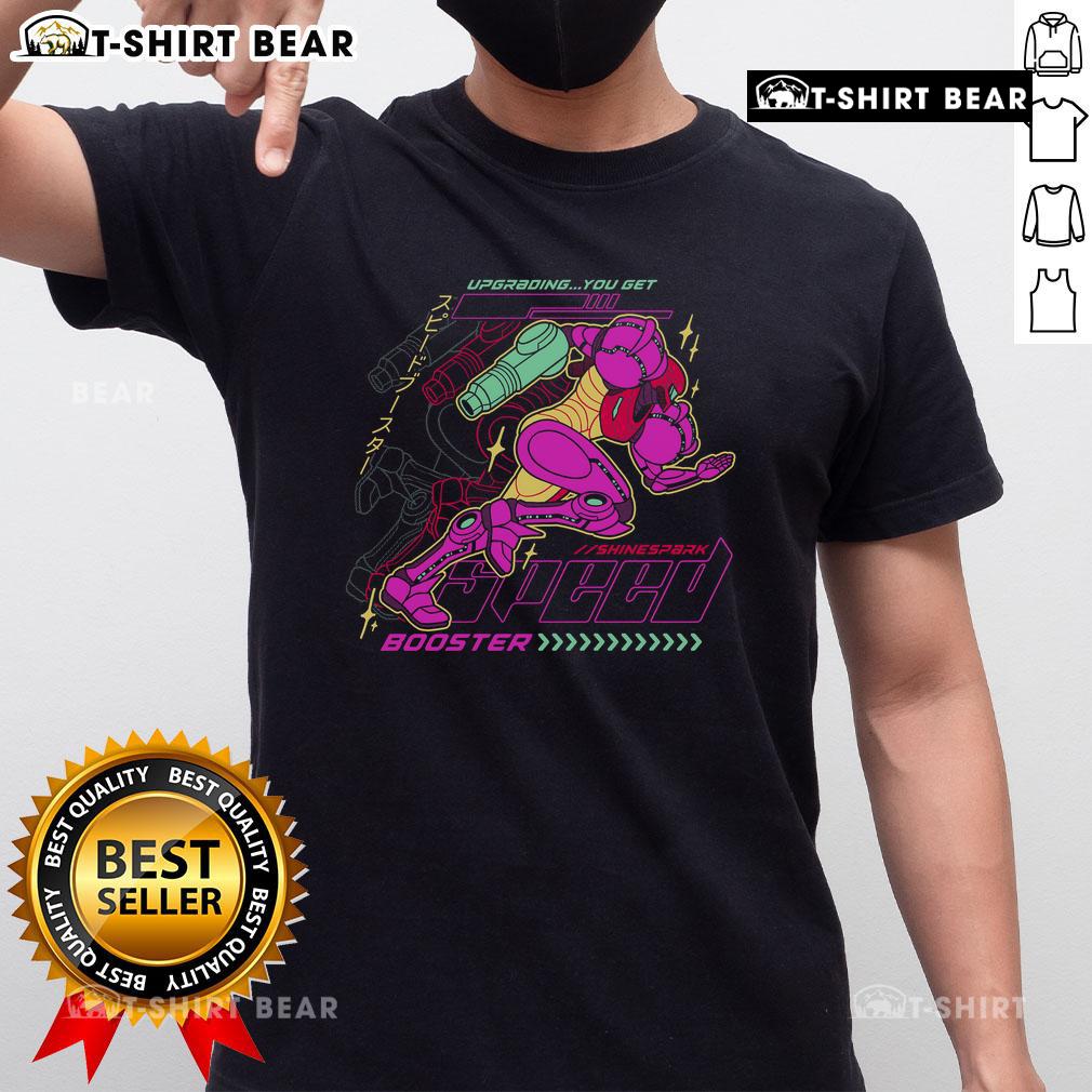 Official Metroid Breaking The Barrier T Shirt Official Metroid Breaking The Barrier T-Shirt featuring iconic graphics and vibrant colors for fans of the game.