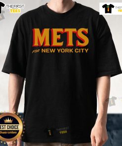Official Mets for New York City T-shirt featuring team colors and logo, perfect for fans and collectors.