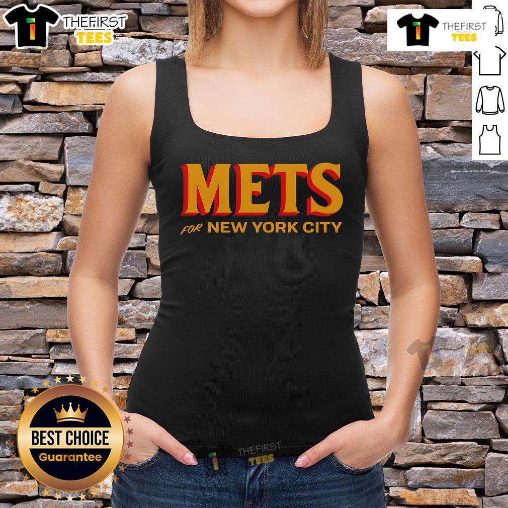 Official Mets For New York City Tank Top Official Mets for New York City tank top featuring vibrant team colors and logo, perfect for summer baseball fans.