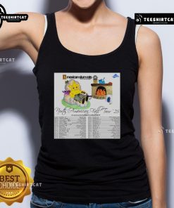 Official Mexican Slum Rats North American Fall Tour 2025 poster on a tank top, featuring vibrant graphics and tour dates.