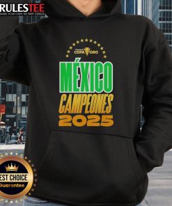 Alt Text: Official Mexico Campeones Concacaf 2025 hoodie featuring vibrant team colors and logo, perfect for fans.
