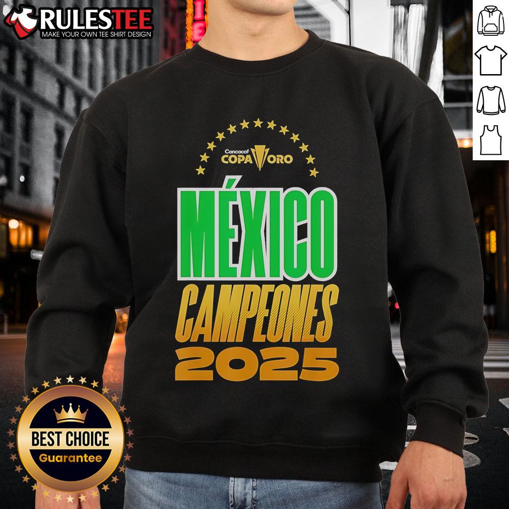 Official Mexico Campeones Concacaf 2025 Sweatshirt Official Mexico Campeones Concacaf 2025 sweatshirt featuring vibrant team colors and logo, perfect for fans.