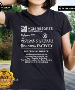 Official MGM Resorts International Red Rock Caesars Ladies Tee featuring stylish design and premium quality fabric.