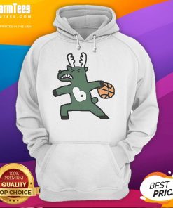Official Milwaukee Bucks NBA basketball dribbling hoodie featuring team colors and logo, perfect for fans and players.
