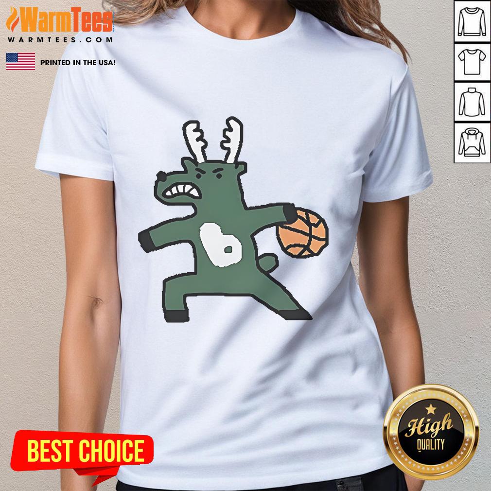 Official Milwaukee Bucks Nba Basketball Dribbling Ladies Tee Official Milwaukee Bucks NBA basketball dribbling ladies tee featuring team colors and logo, perfect for fans.