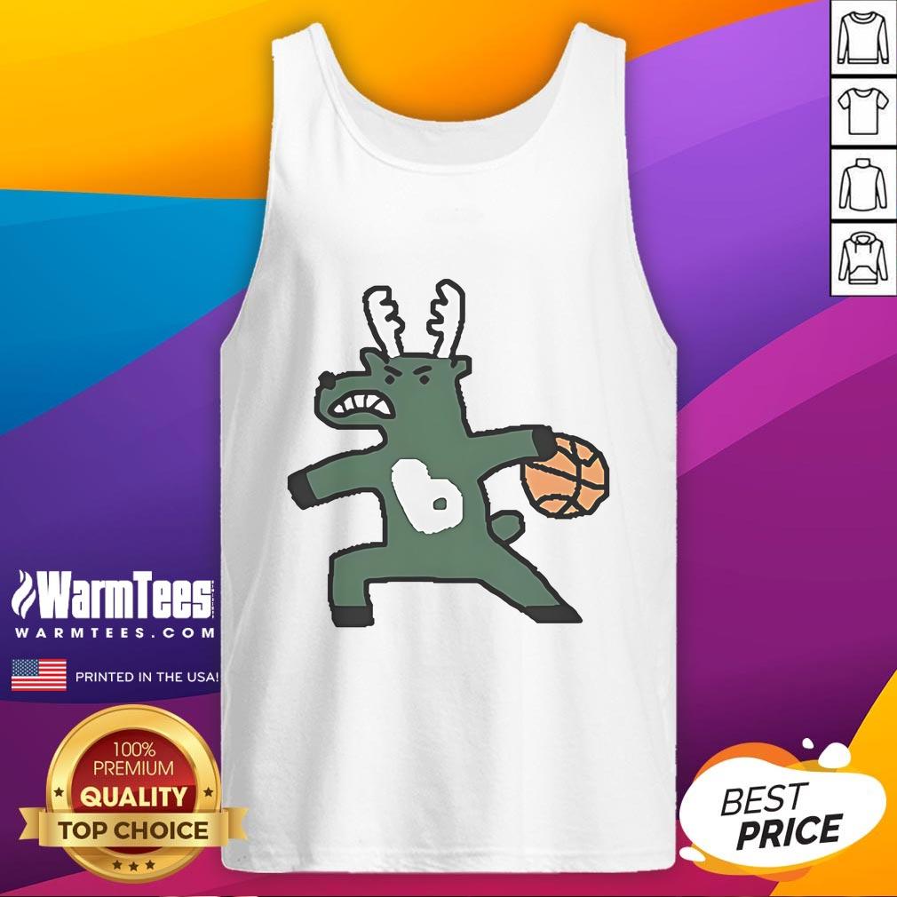 Official Milwaukee Bucks Nba Basketball Dribbling Tank Top Official Milwaukee Bucks NBA basketball dribbling tank top featuring team colors and logo for fans and players.