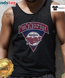Official Minnesota Twins Change Up Tank Top featuring team colors and logo, perfect for baseball fans and summer wear.