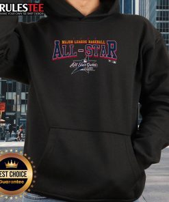 Official MLB All-Star 2025 Game hoodie featuring vibrant team colors and logo, perfect for fans and collectors.