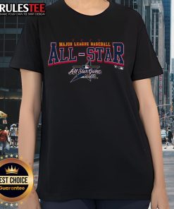 Official MLB All-Star 2025 Ladies Tee featuring vibrant design, perfect for fans celebrating the MLB All-Star Game.