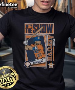 Official MLB The Show Astros Jose Altuve T-Shirt featuring vibrant team colors and Altuve's name and number.